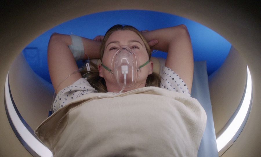 Meredith qui passe un scan