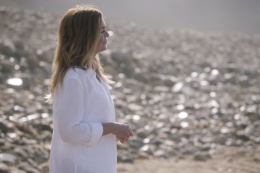 Meredith sur la plage 
