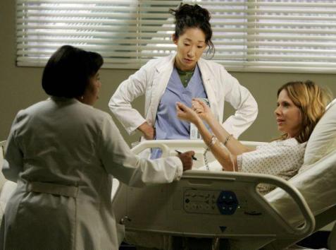 Bailey, Cristina et leur patiente 