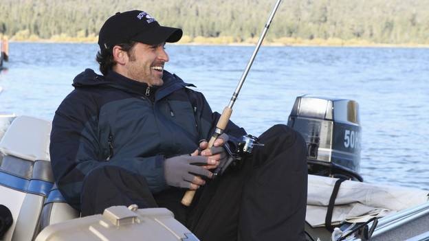 Derek Shepherd (Patrick Dempsey) sur son bateau