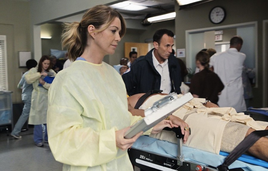 Meredith Grey (Ellen Pompeo) aux urgences