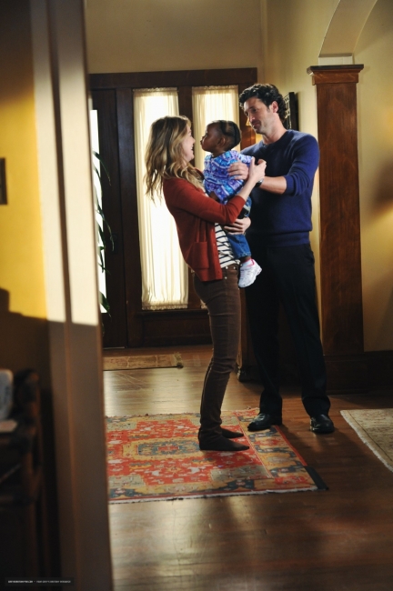 Meredith, Derek, et leur fille Zola