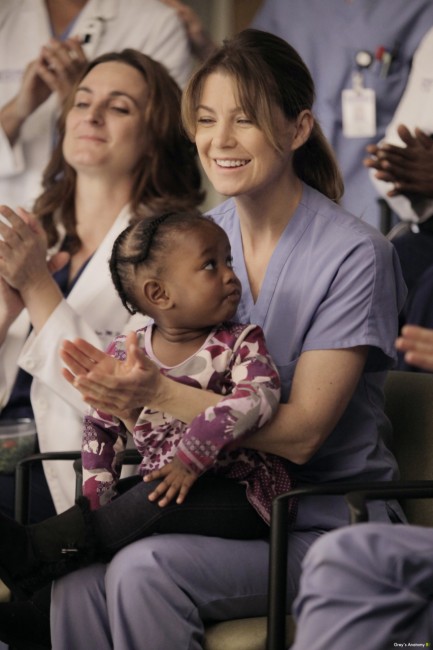 Meredith Grey avec sa fille Zola