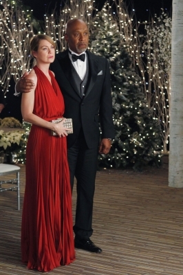 Meredith Grey (Ellen Pompeo) et Richard Webber (James Pickens Jr) au mariage de Miranda et Ben