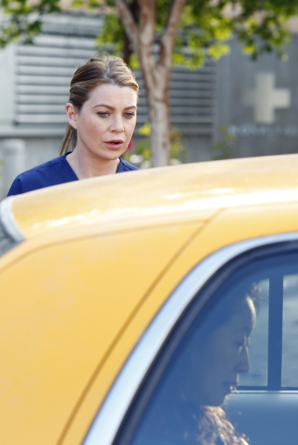 Meredith Grey (Ellen Pompeo) qui dit au revoir à Cristina