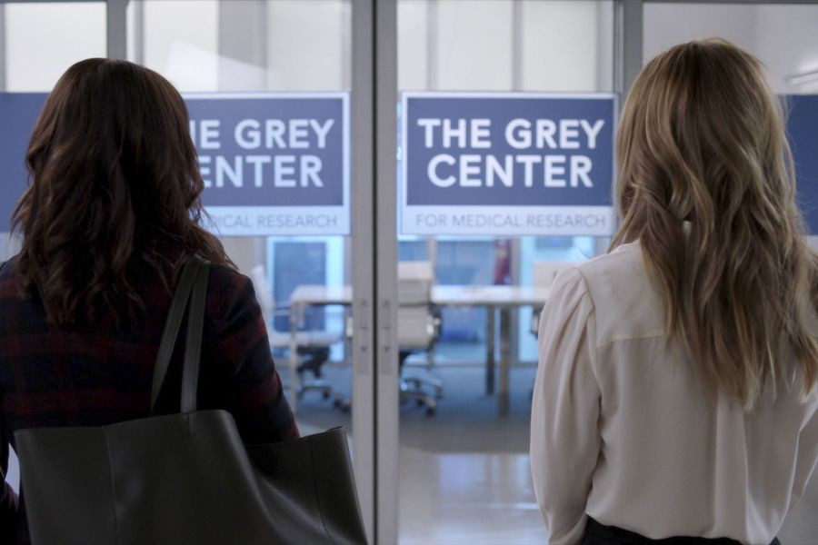 Meredith Grey (Ellen Pompeo) et Amelia Shepherd (Caterina Scorsone) au Grey Center