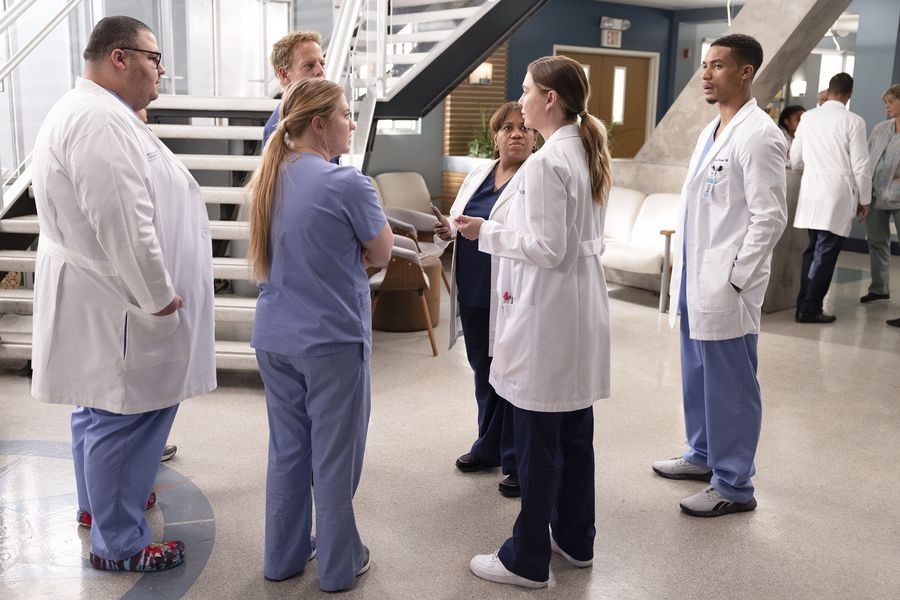 Meredith Grey (Ellen Pompeo) et les internes 