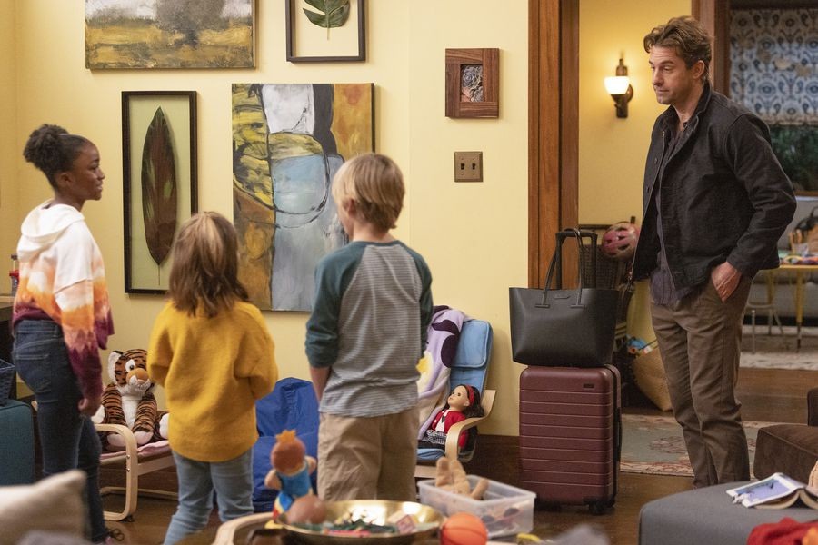 Nick Marsh (Scott Speedman) et les enfants de Meredith