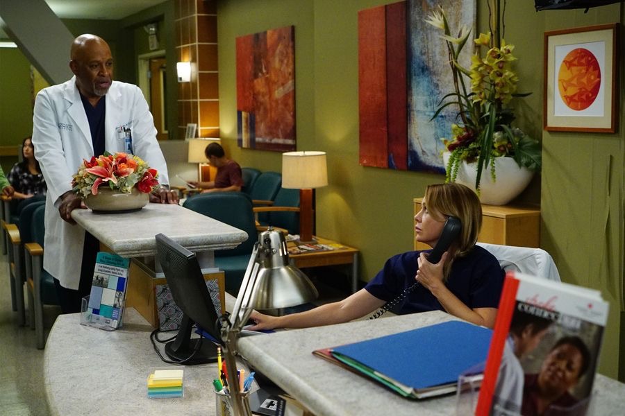 Meredith Grey (Ellen Pompeo) et Richard Webber (James Pickens Jr)