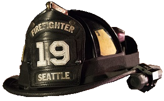 Image d'un casque de pompier de la Station 19